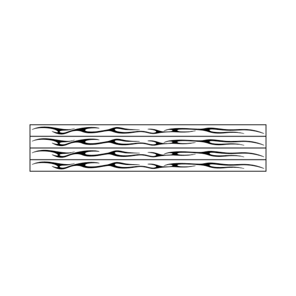 Decals - Wheel Graphics Tribal Tattoo (black) 4x