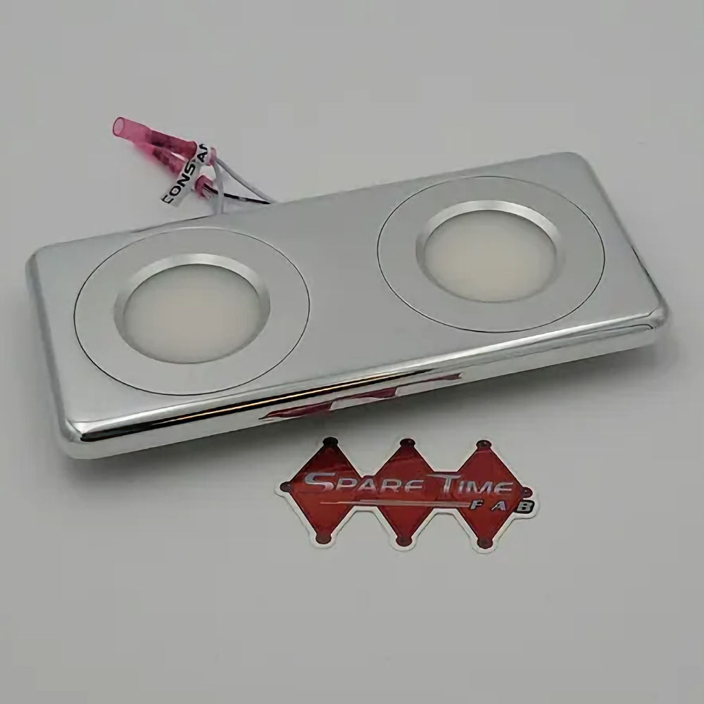 Dome Light Billet LED (polished) 88-98 GM Trucks SC