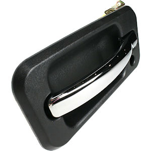 Repro Front Door Handle LH Black/Chrome for 2003-2009 H