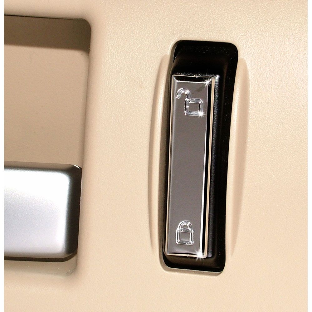 Door Lock Switch Covers (Chrome) 05-14 Ford Mustang