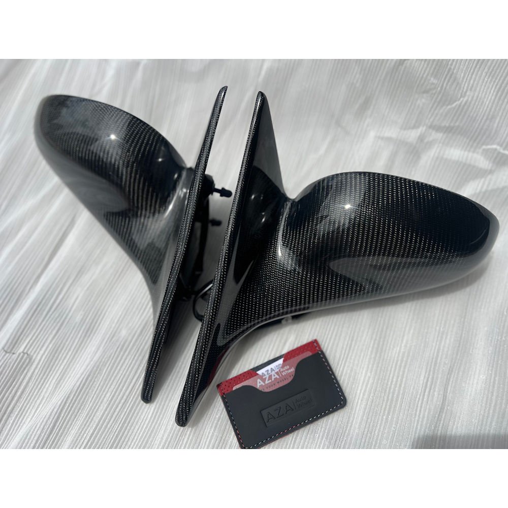 Door Mirrors LH/RH (Carbon) 99-04 Ford Mustang