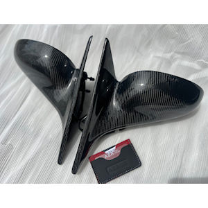 AZA Carbon Door Mirrors LH/RH for 1999-04 Ford Mustang
