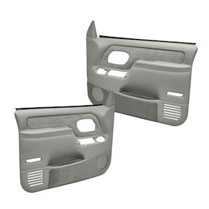 2x Inner Door Panel (light-gray) 1995-1998 Chevy Trucks