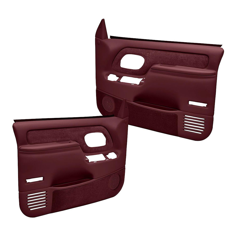 Door Panels LH/RH (Maroon) 95-99 GM Trucks/SUV