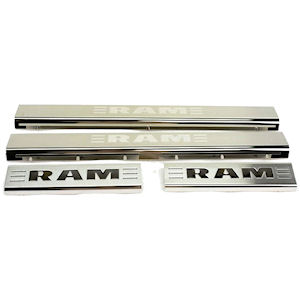4x Mopar Door Sill Plates LH/RH for 2011-2018 Dodge RAM