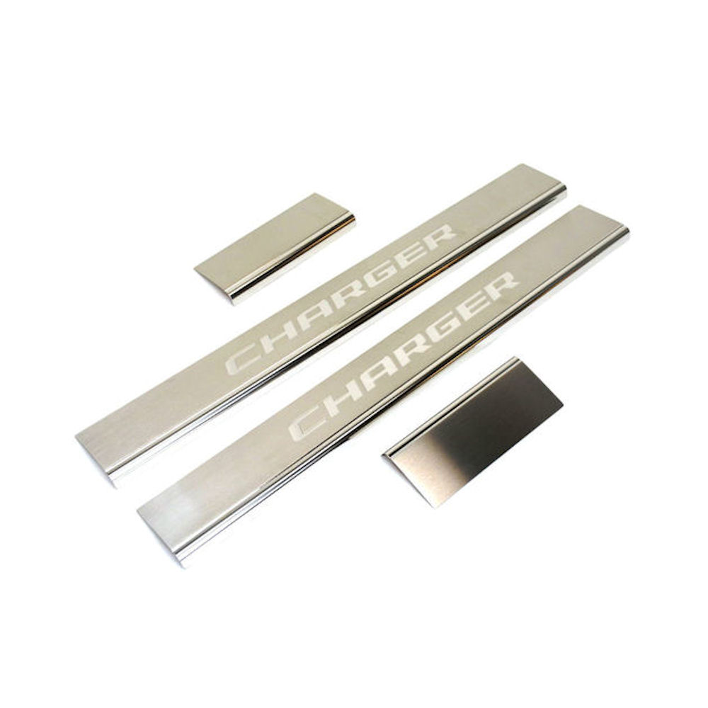 Door Sill Plates 4x (Stainless Steel) 11-23 Dodge Charger