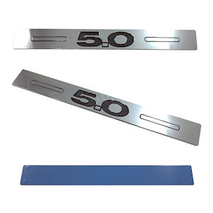 ABS Plastic Door Sill Plates (chrome) for 2005-2014 Ford Mustang GT