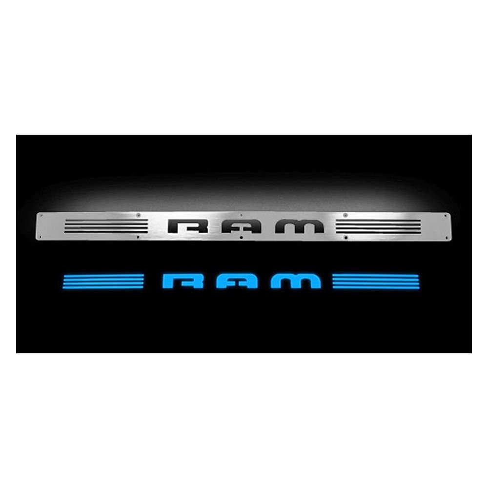 Door Sill Plates LED blue (silver) 02-14 Dodge RAM