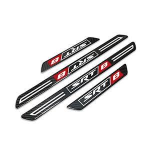 Carbon Fiber Door Sill Protector Plates for Dodge SRT8