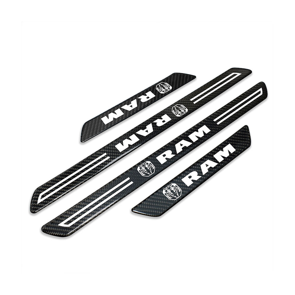 Door Sill Protector Plates (Carbon) 19-24 Dodge RAM