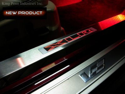 Cadillac XLR Einstiegsleisten King Penn mit Logo und LED Beleuchtung