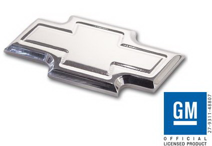 1x Empire Billet Chevy Bowtie Emblem (polished) 67x32mm
