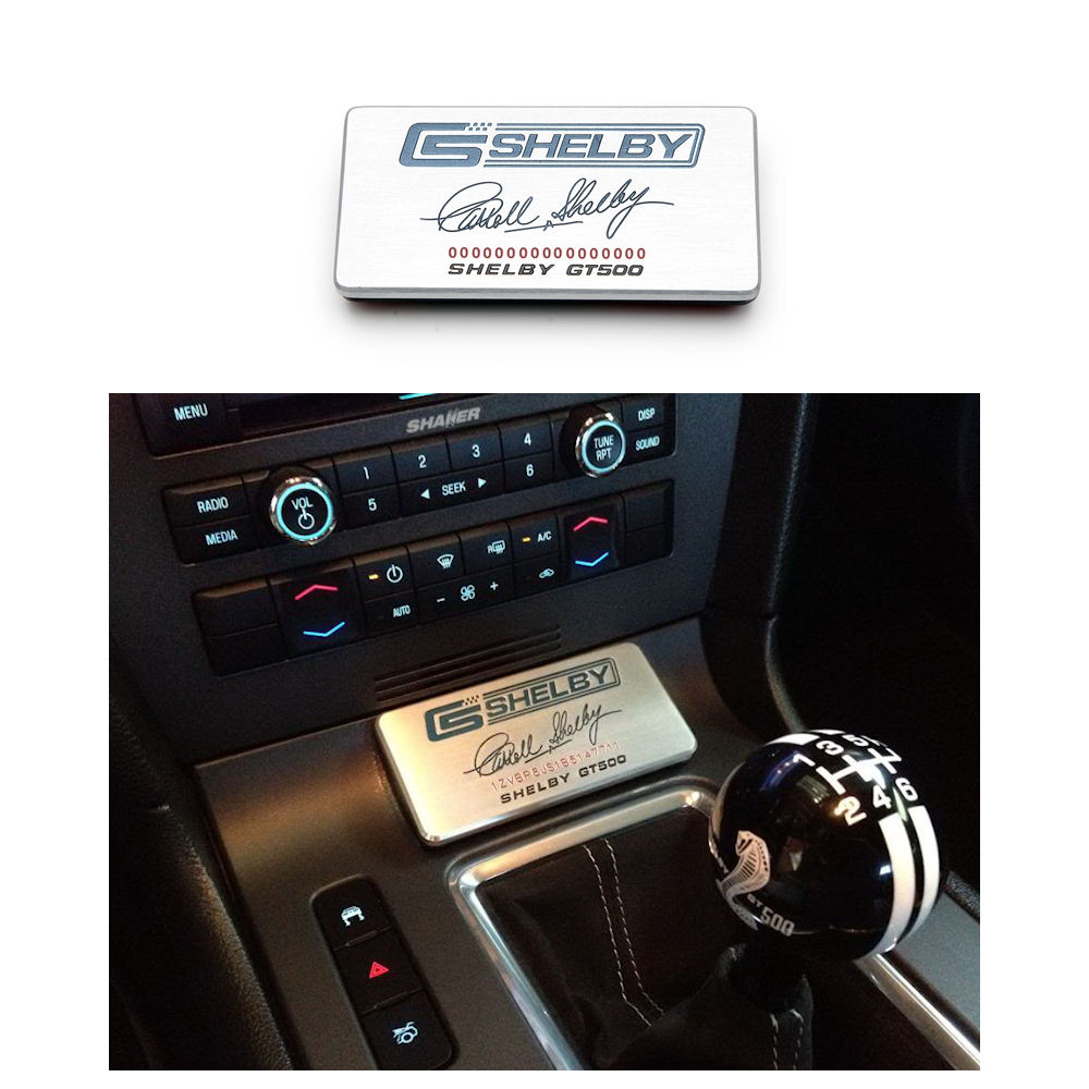 Emblem - Dash Plaque (Signature) 10-14 Shelby GT500