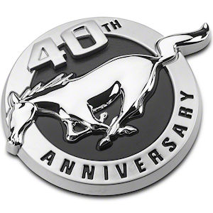 Motorcraft 40th Fender Emblem LH for 2004 Ford Mustang