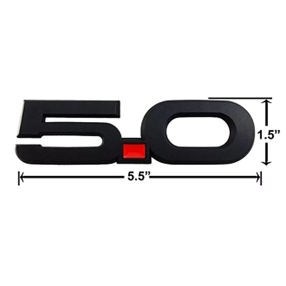 Emblem - Fender Black LH (OEM) 15-23 Ford Mustang GT