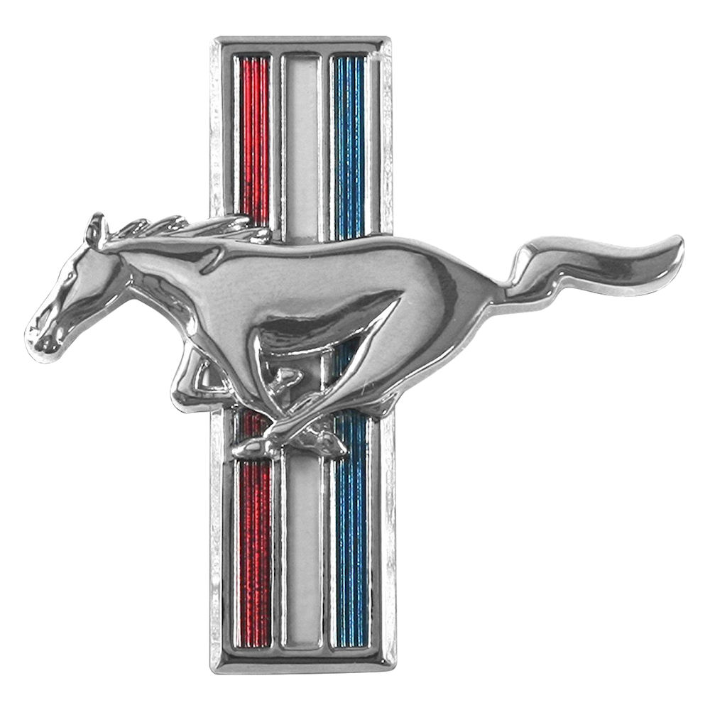 Emblem - Front Grille TriBar (Chrome) 05-23 Ford Mustang