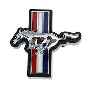 3d Carbon TriBar Frontgrill-Emblem 2005-23 Ford Mustang 3d Carbon TriBar Frontgrill-Emblem 2005-23 Ford Mustang