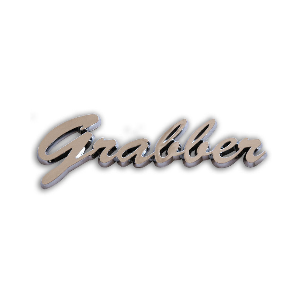 Emblem - GRABBER (Chrome) 64-25 Ford Mustang