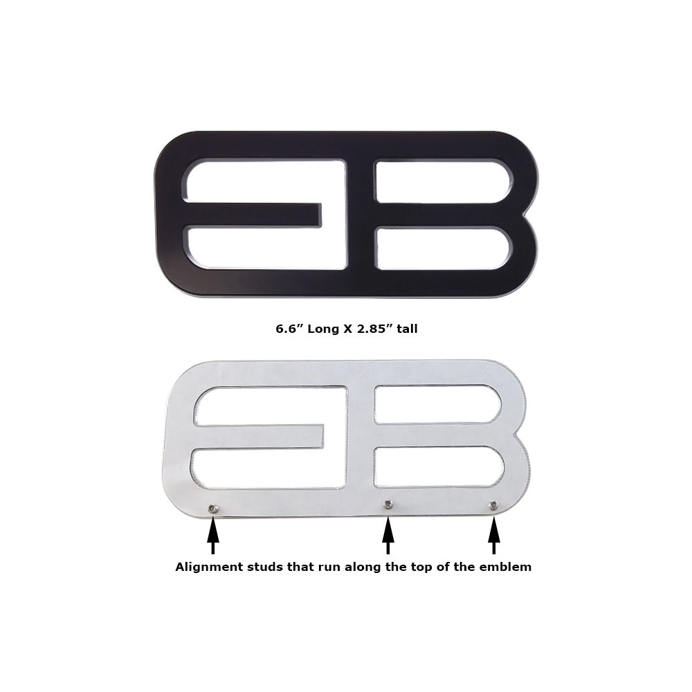 Emblem - Heckklappe (schwarz) 15-22 Ford Mustang EB