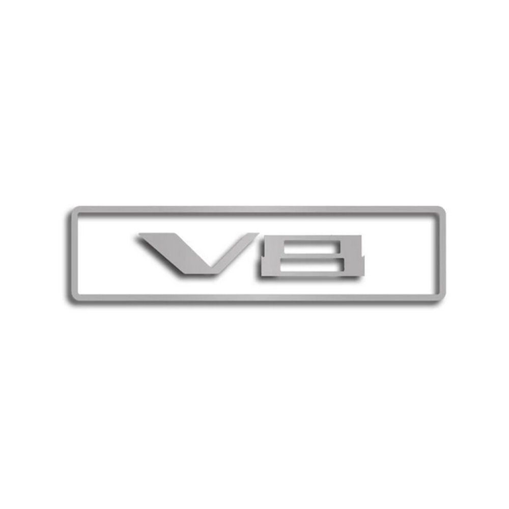 Emblem - Motor V8 (Edelstahl) 10-15 Chevy Camaro SS