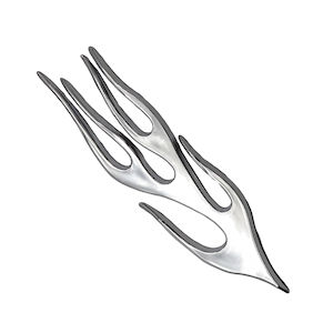Eufab 3D-Emblem im Tribal Flammen-Design ABS (103x27mm)