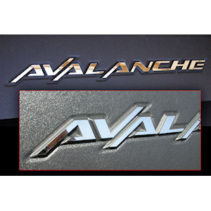 3x Emblem/Lettering Stainless for 02-06 Chevy Avalanche