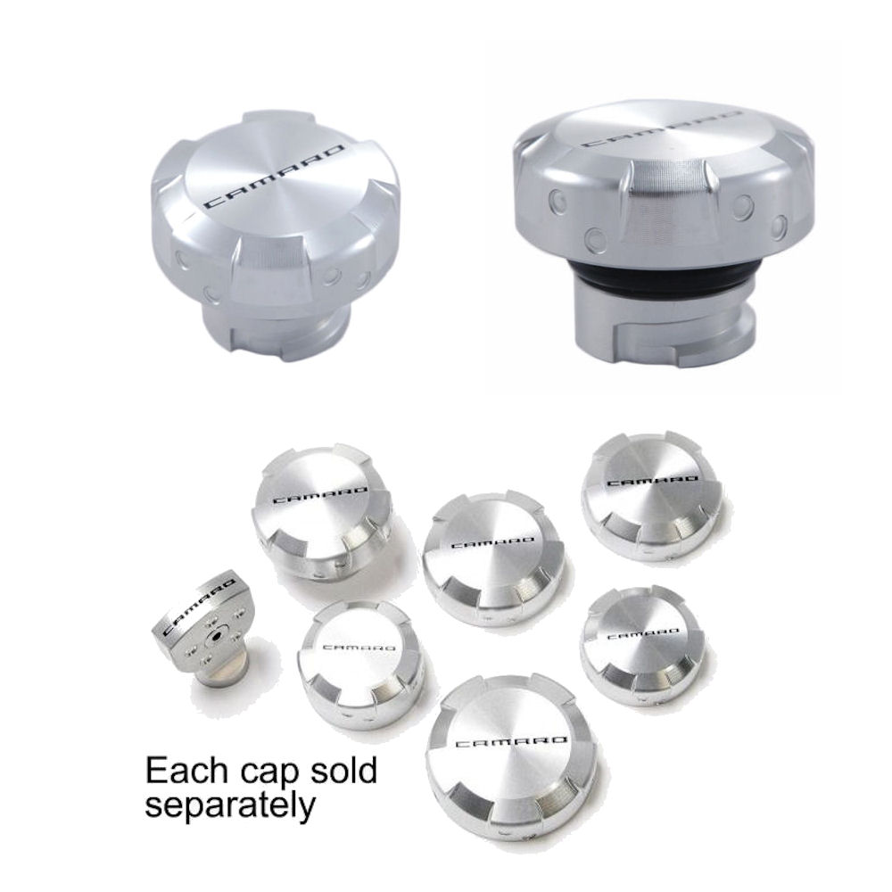 Engine Oil Cap Billet (silver) 10-15 Chevy Camaro V8