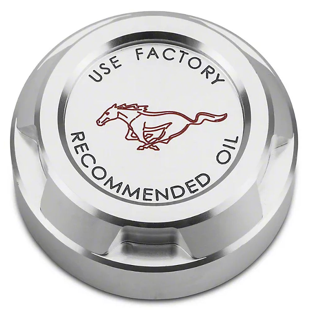 Engine Oil Cap Cover Billet (Satin) 15-17 Ford Mustang