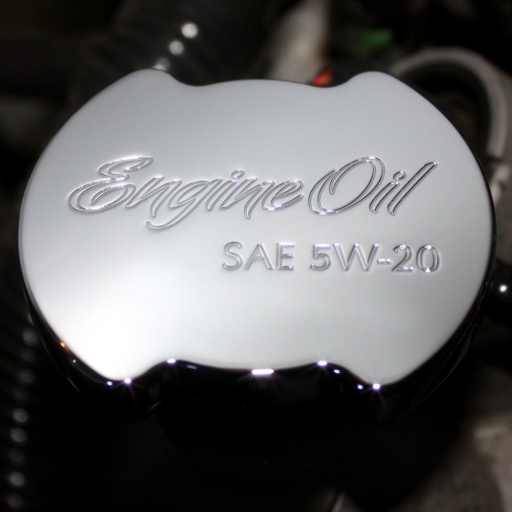Chrome Engine Oil Cap Cove for 20052014 Ford Mustang