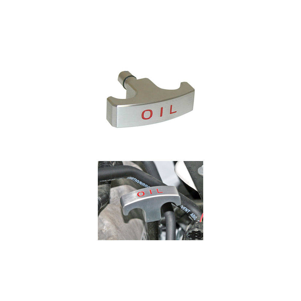Engine Oil Dipstick Handle (Satin) 05-10 Ford Mustang GT