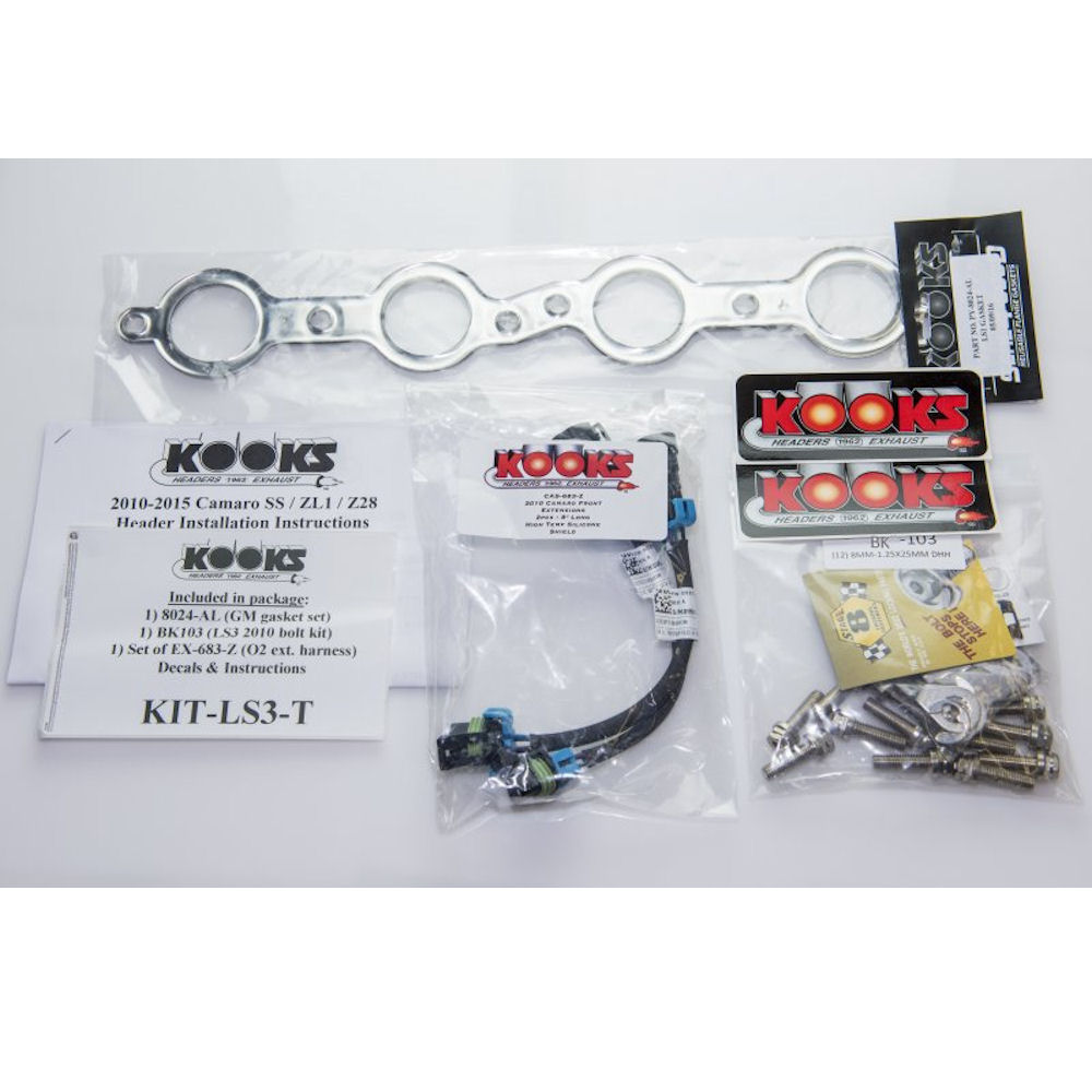 Kooks 10-14 Chevy Camaro SS 3in OEM Style Cat-Back