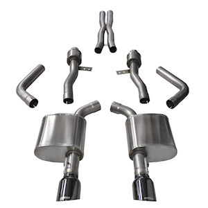 Corsa Exhaust System (black) for 2015-23 Dodge Charger 