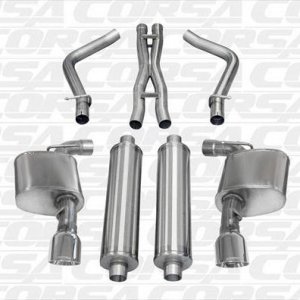 Corsa Exhaust System (polished) for 12-14 Charger SRT8
