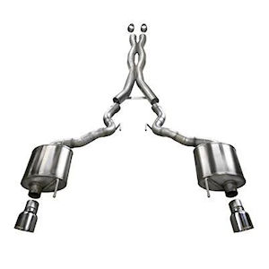 Corsa Exhaust System (polished) 15-17 Mustang GT Conv.