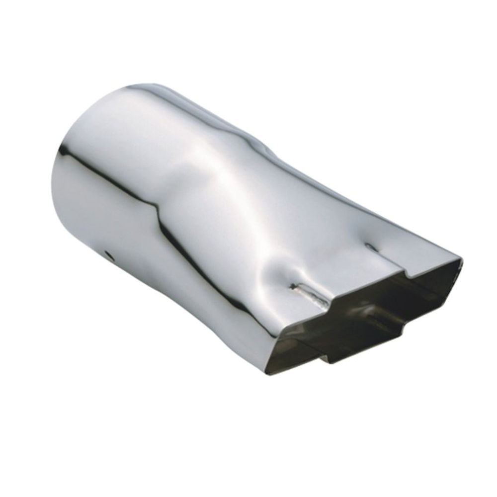Exhaust Tip Bowtie (Steel/Chrome) 2 1/8 inch