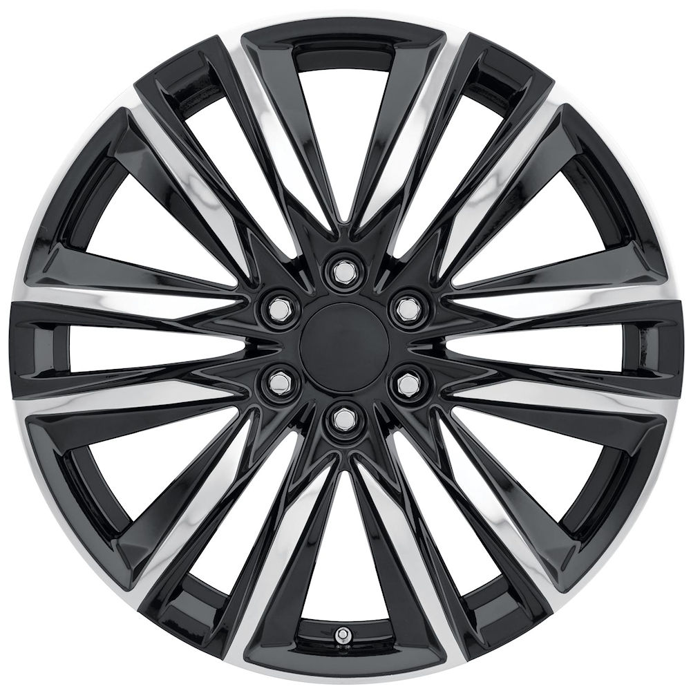Felge - 20x9 ES6 (schwarz/poliert) 14-18 Chevy Silverado