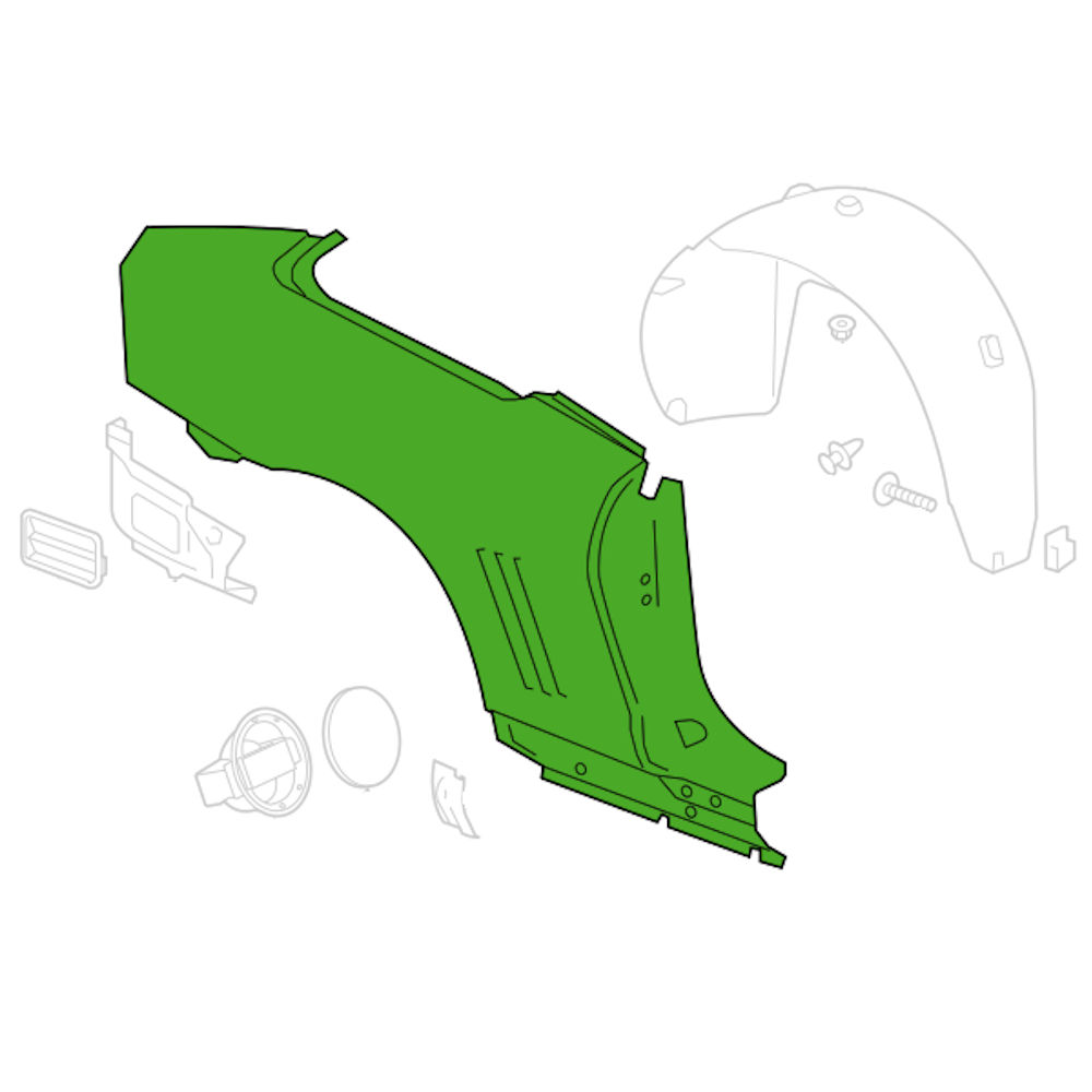 Fender Rear RH (OEM) 10-15 Chevy Camaro