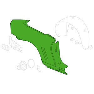 OEM Rear Quarter RH from GM for 2010-2015 Chevy Camaro
