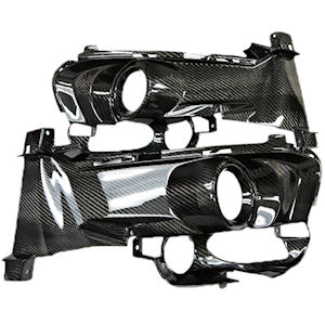 TruFiber Carbon Fog Light Bezels for 15-17 Ford Mustang
