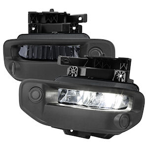 LED Fog Lights Chrome (black-tinted) for 2019-2022 Dodg