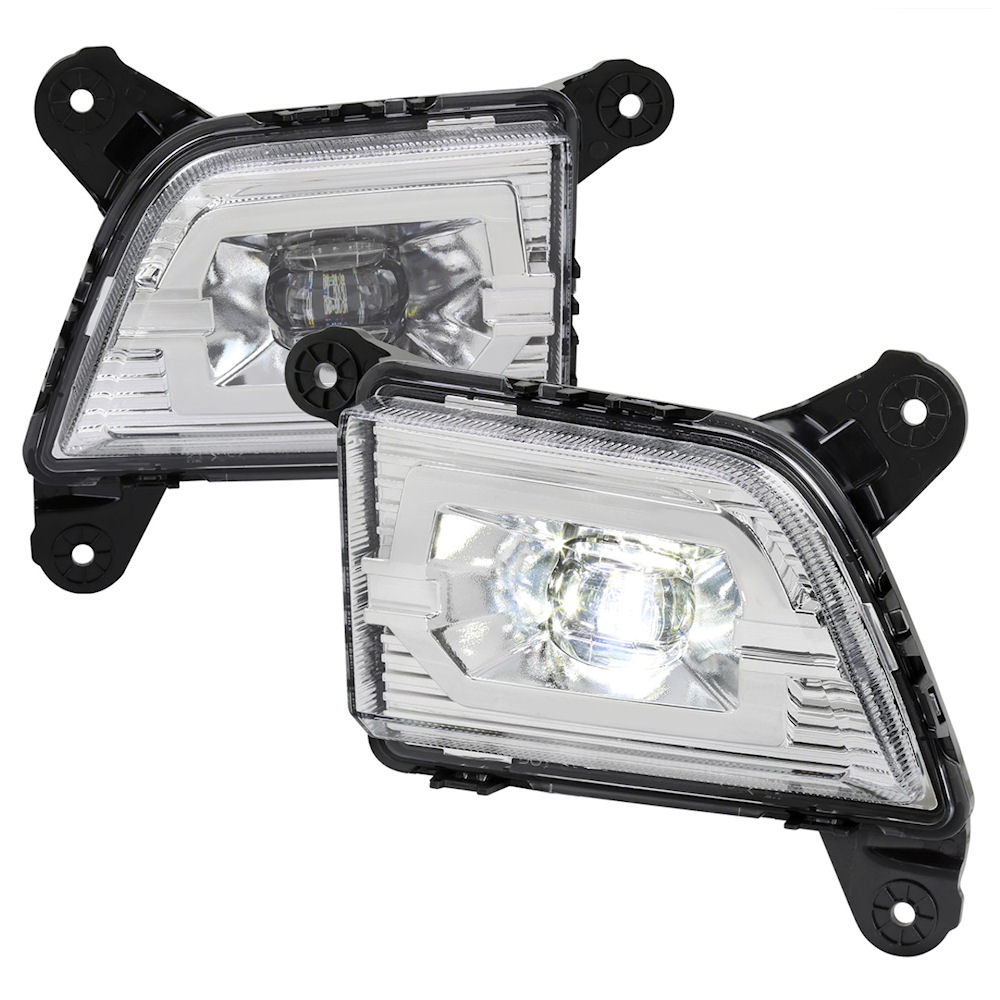 Fog Lights Projector LED (Chrome) 19-22 Chevy Silverado