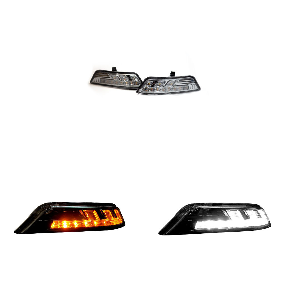 Front-Blinker LED +DRL (Chrom) 15-17 Ford Mustang