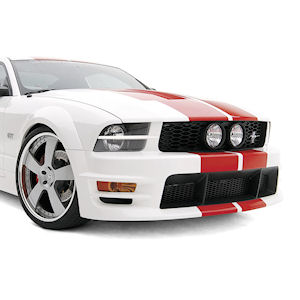 3D Carbon Boy Racer Front Bumper Cover 05-09 Mustang GT