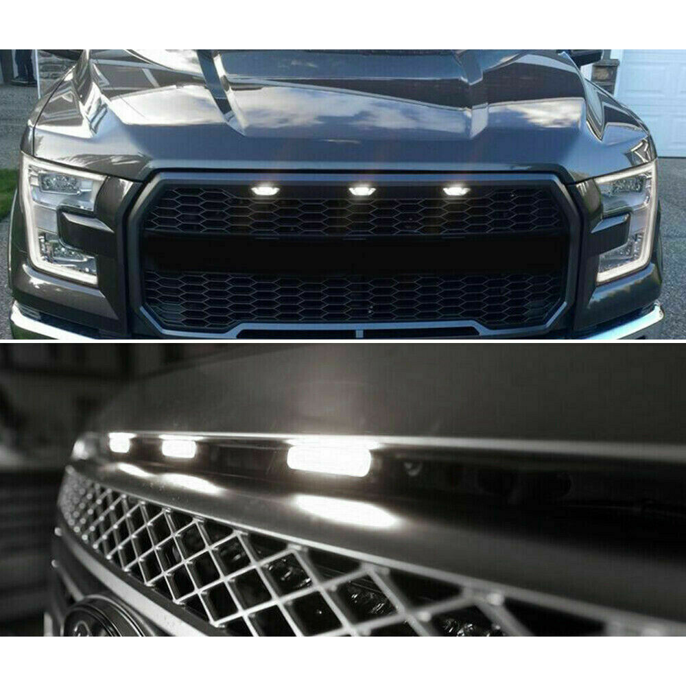 Front Grille Marker Lights LED Smoke from Vinstar for 0914 Ford F150