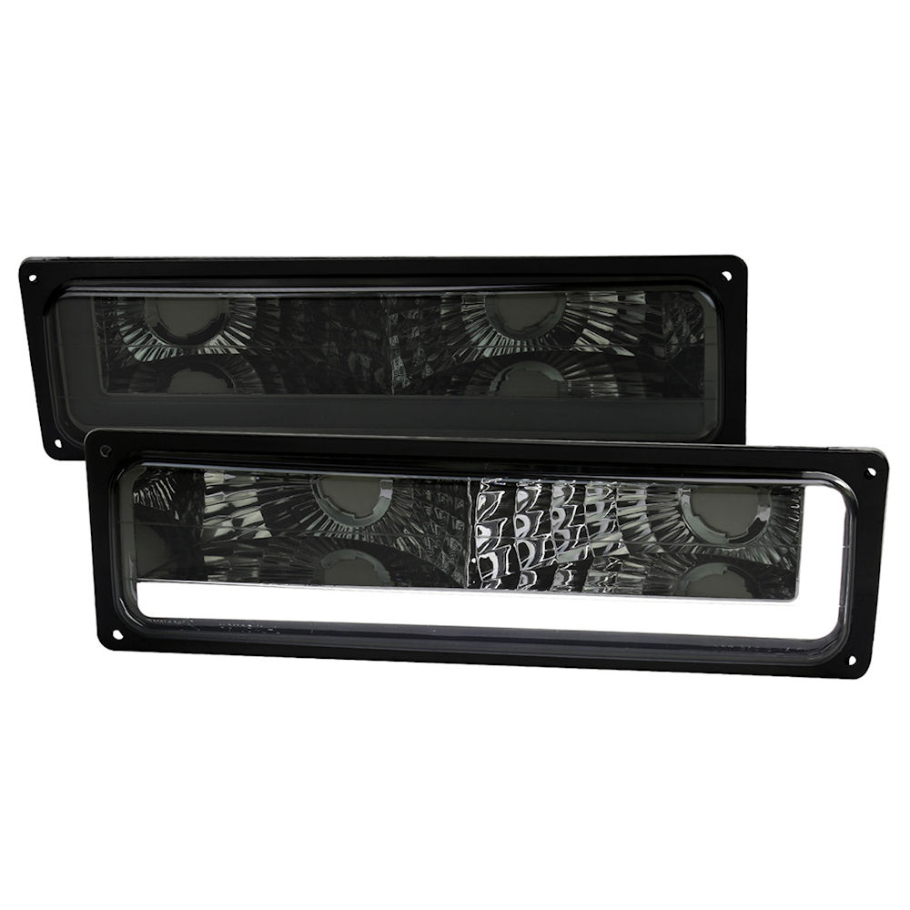 Front Parking Lights LED B (tinted) 88-99 GM Trucks SUV