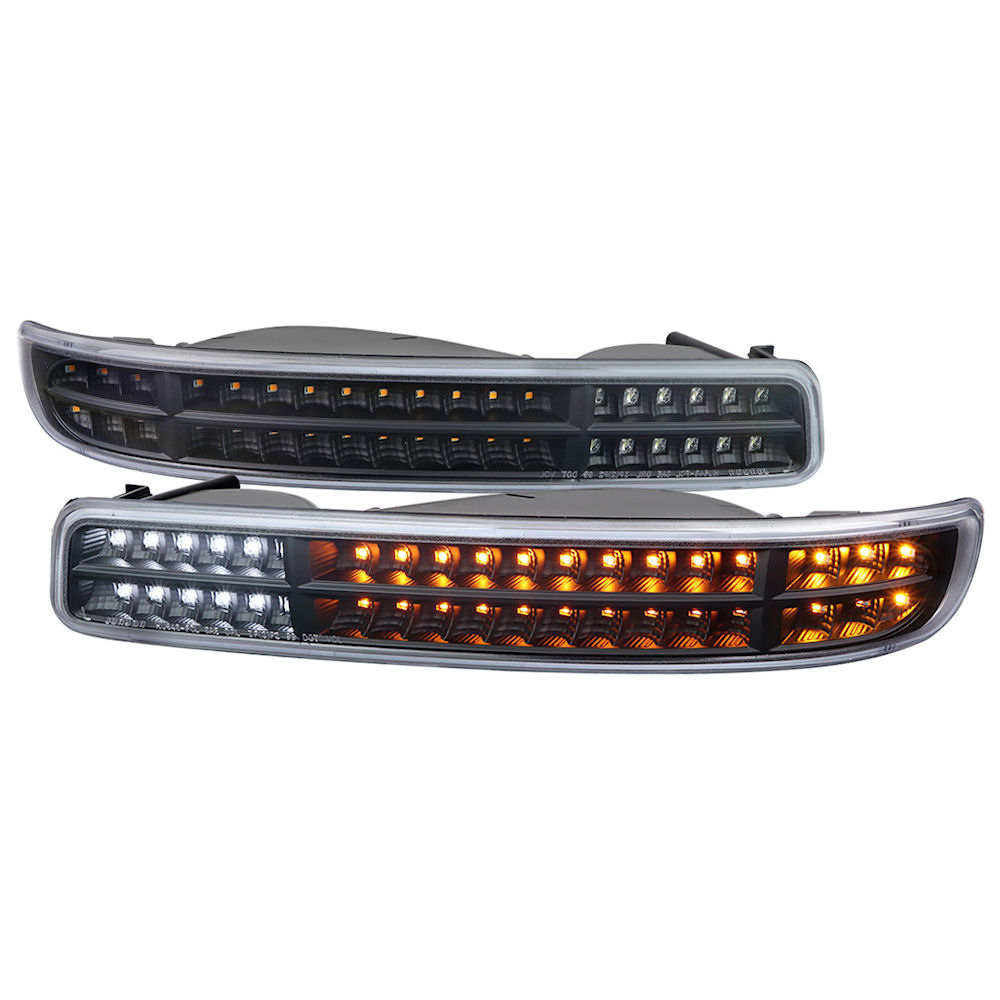 Front Parking Signal Lights LED (black) 99-06 GMC Trucks