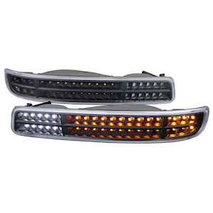 Black LED Parking Signal Lights for 1999-2006 GMC Sierra and Yukon