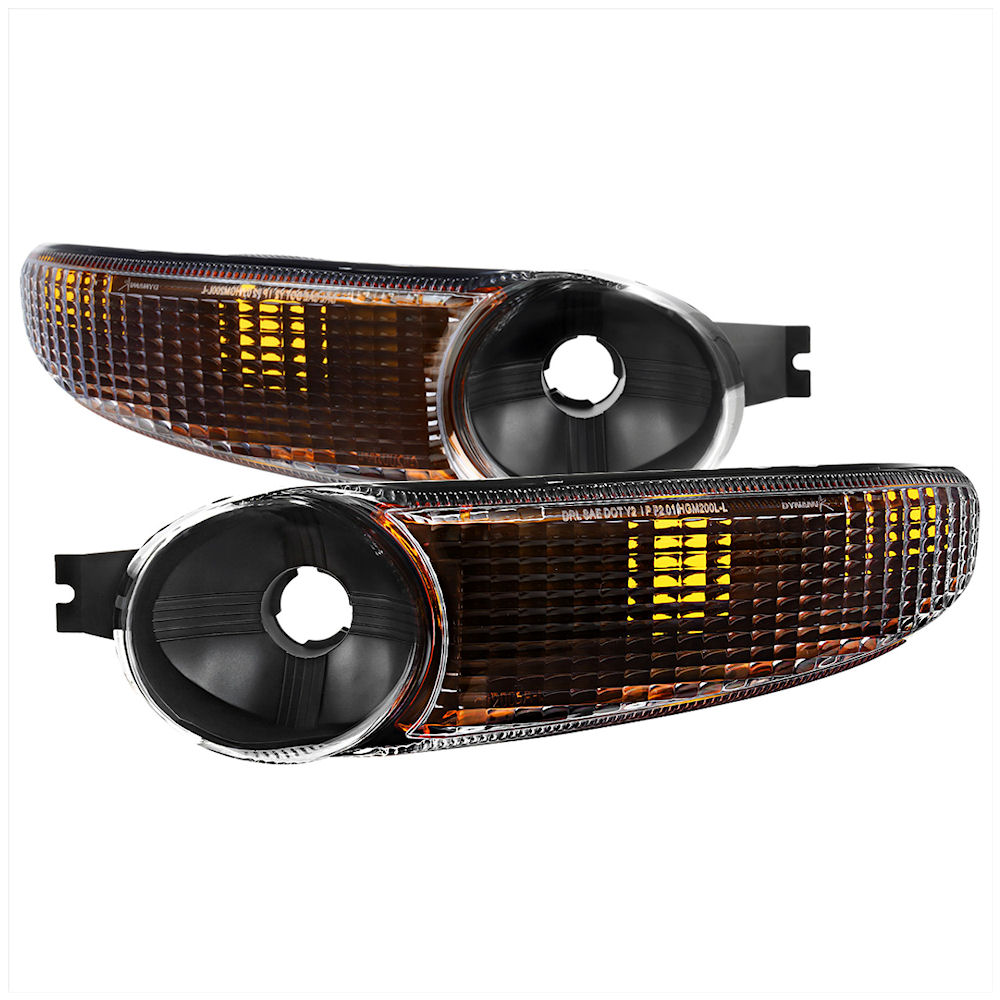 Front Parking Signal Lights (black) 99-06 GMC Denali