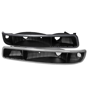 Black Parking Signal Lights for 2000-2006 GMC Sierra and Yukon/Yukon XL