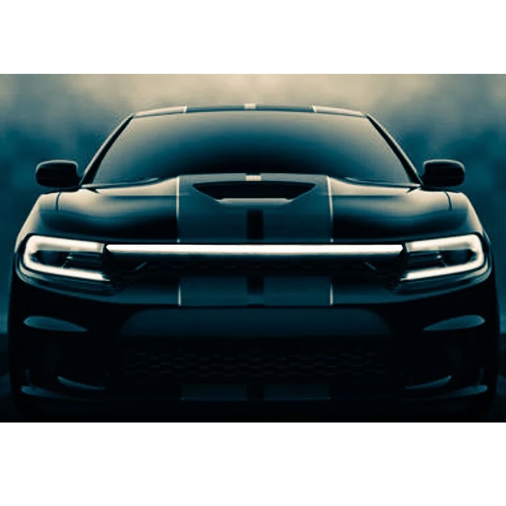 Frontgrill-Leuchte (silber/klar) 15-23 Dodge Charger